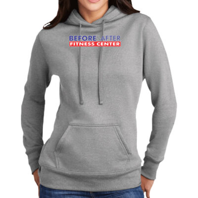 Before&After Fitness - Ladies Core Fleece Pullover Hooded Sweatshirt Thumbnail